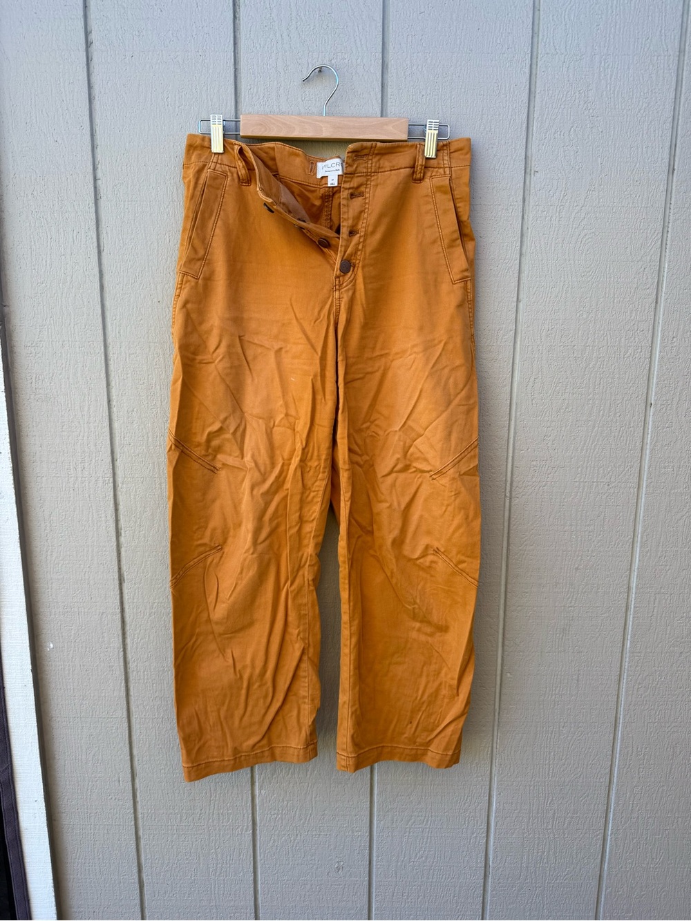 Pilcro/Anthropologie Rust-Tone Barrel Pants